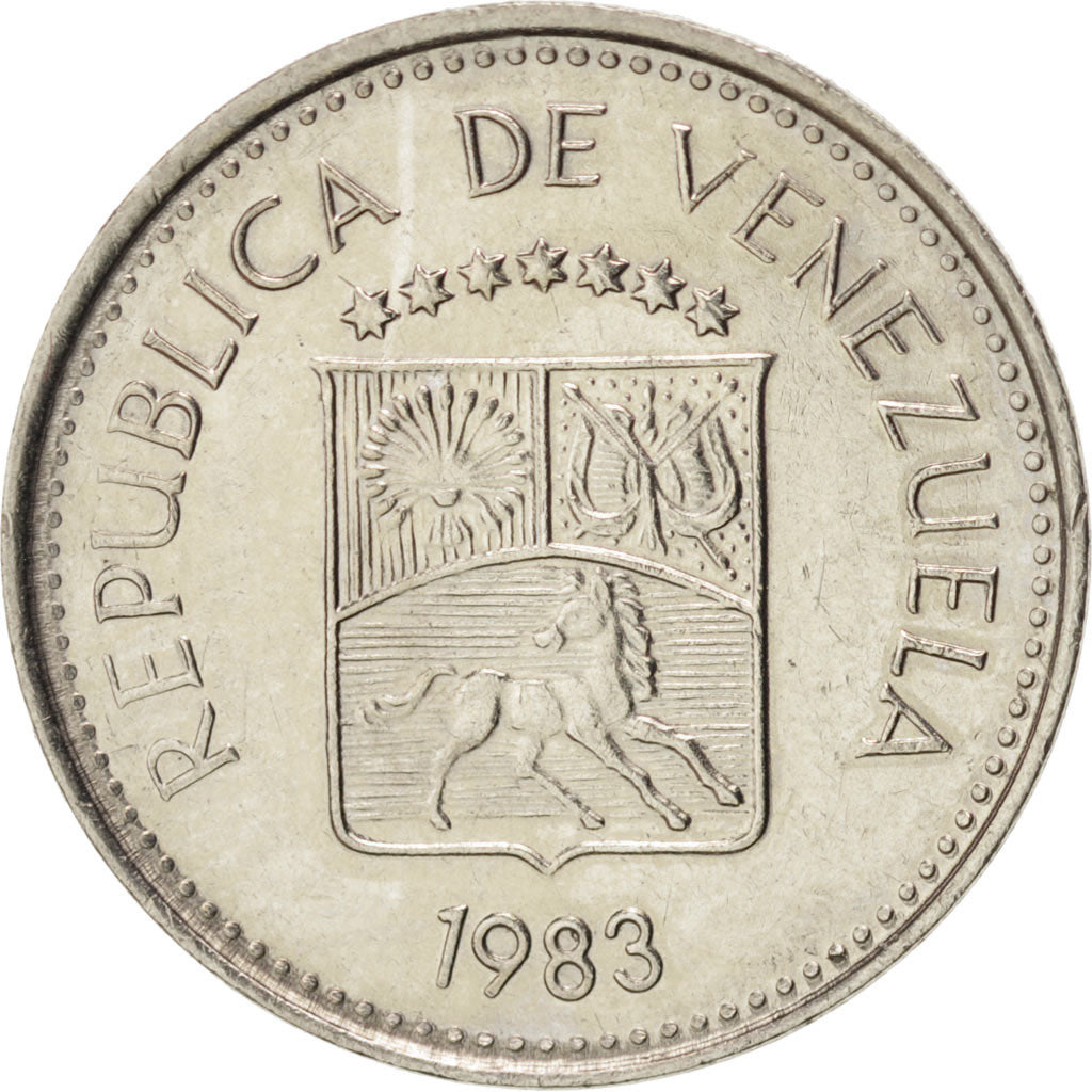 Venezuela, 5 Centimos, 1983, Werdohl, Vereinigte Deutsche Metallwerke, SPL, A...
