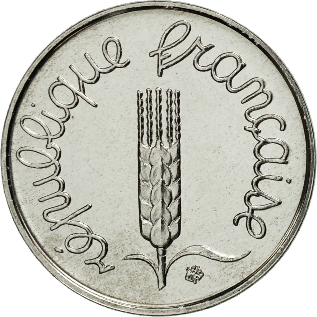 France, Épi, Centime, 1992, Paris, MS(65-70), Stainless Steel, KM:928