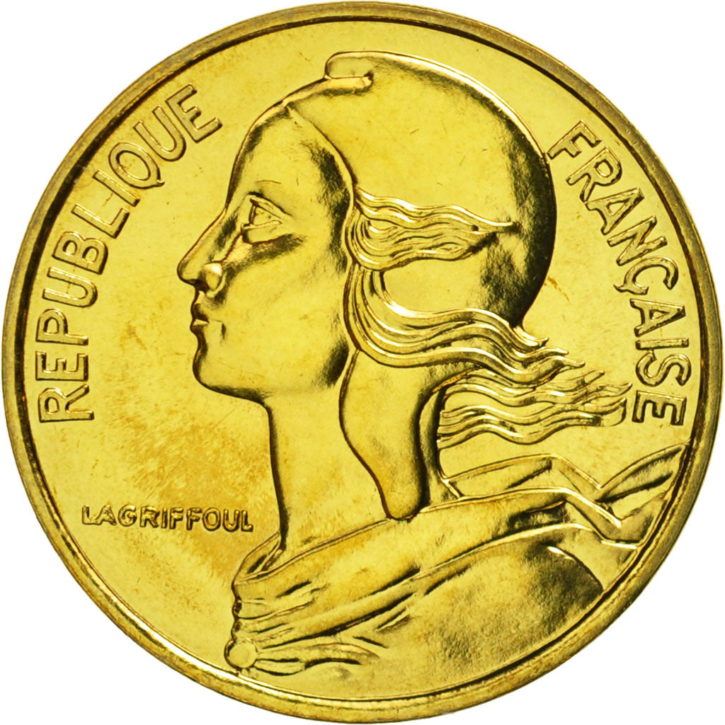 Coin, France, Marianne, 5 Centimes, 1992, Paris, MS(65-70), Aluminum-Bronze