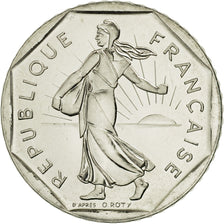 Munten, Frankrijk, Semeuse, 2 Francs, 1992, Paris, FDC, Nickel, KM:942.2