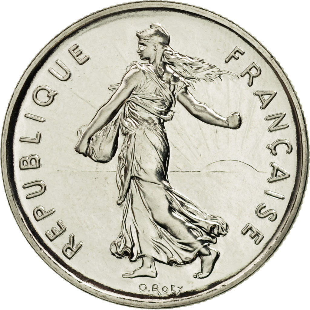 Coin, France, Semeuse, 5 Francs, 1992, Paris, MS(65-70), Nickel Clad