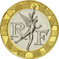 Moneda, Francia, Génie, 10 Francs, 1992, Paris, FDC, Bimetálico, KM:964.1