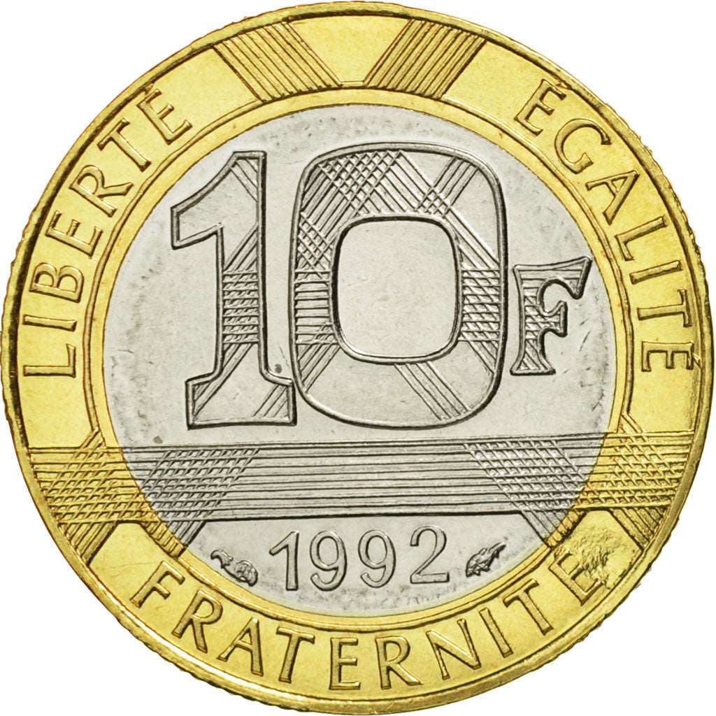 Coin, France, Génie, 10 Francs, 1992, Paris, MS(65-70), Bi-Metallic, KM:964.1