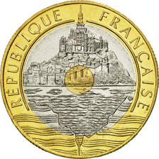 Coin, France, Mont Saint Michel, 20 Francs, 1992, Paris, MS(65-70)