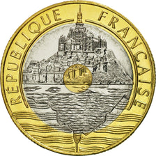 Coin, France, Mont Saint Michel, 20 Francs, 1992, Paris, MS(65-70)