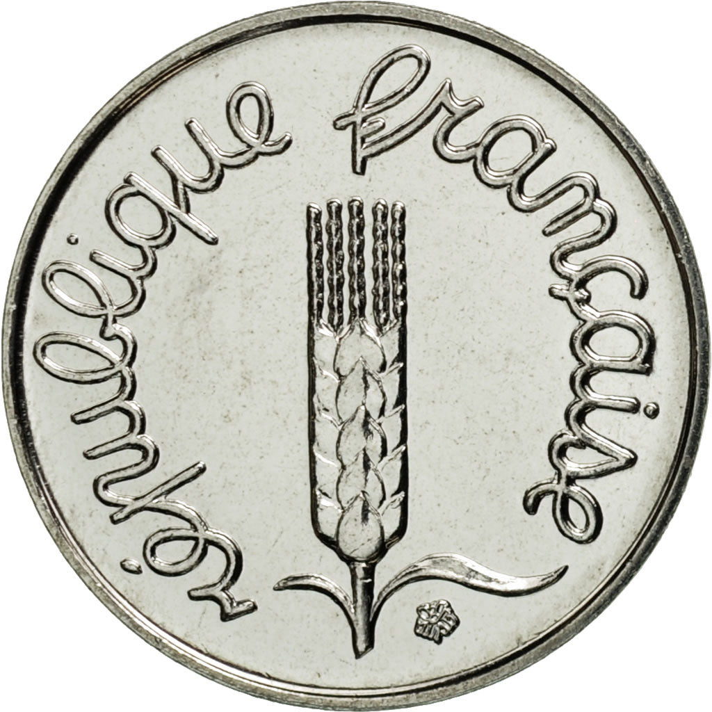 France, Épi, Centime, 1993, Paris, MS(65-70), Stainless Steel, KM:928