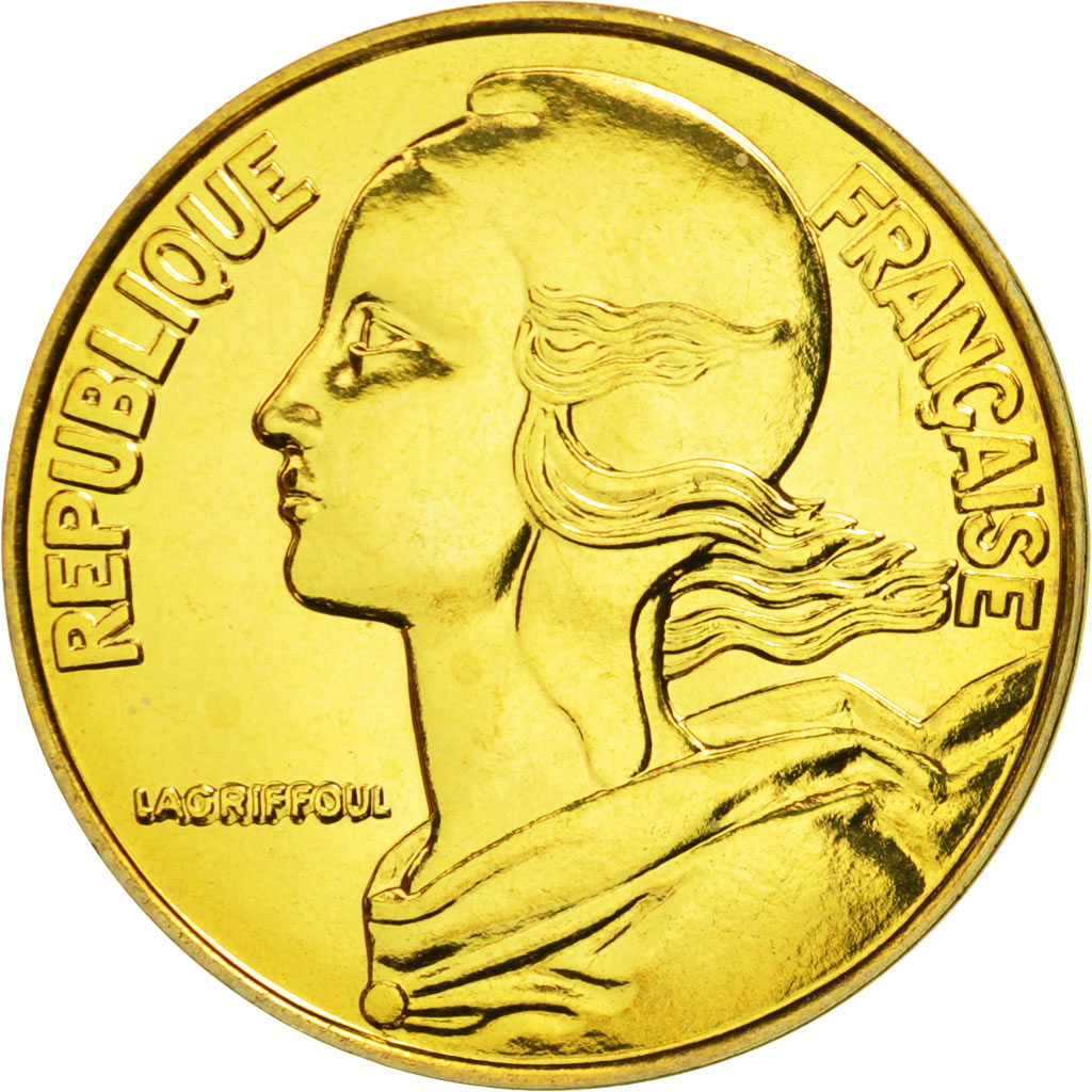 France, Marianne, 20 Centimes, 1993, Paris, MS(65-70), Aluminum-Bronze, KM:930