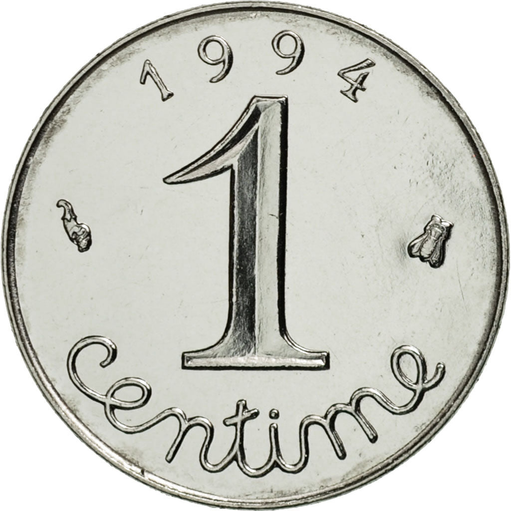 Moneta, Francia, Épi, Centime, 1994, Paris, FDC, Acciaio inossidabile, KM:928