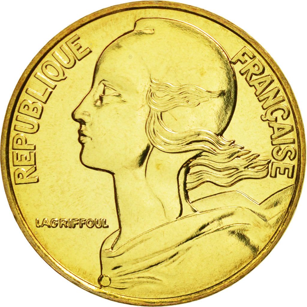Coin, France, Marianne, 5 Centimes, 1995, Paris, MS(65-70), Aluminum-Bronze