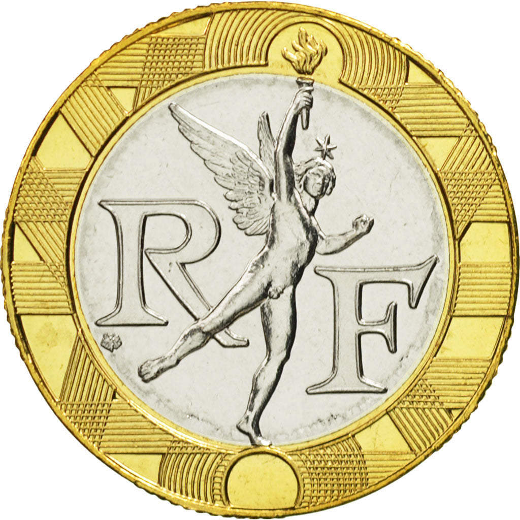 Coin, France, Génie, 10 Francs, 1995, Paris, MS(65-70), Aluminum-Bronze