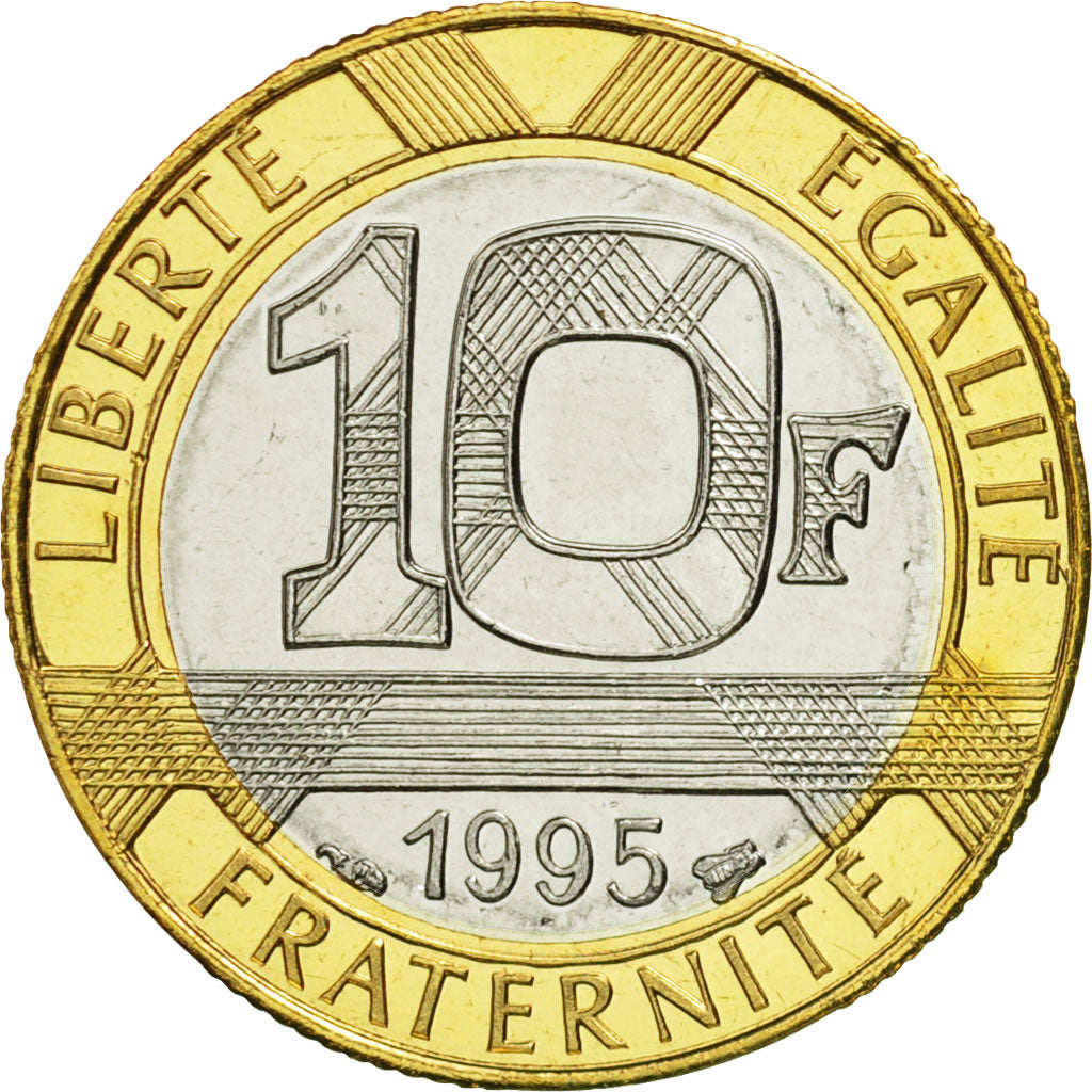 Coin, France, Génie, 10 Francs, 1995, Paris, MS(65-70), Aluminum-Bronze