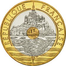 Monnaie, France, Mont Saint Michel, 20 Francs, 1995, Paris, FDC, Tri-Metallic