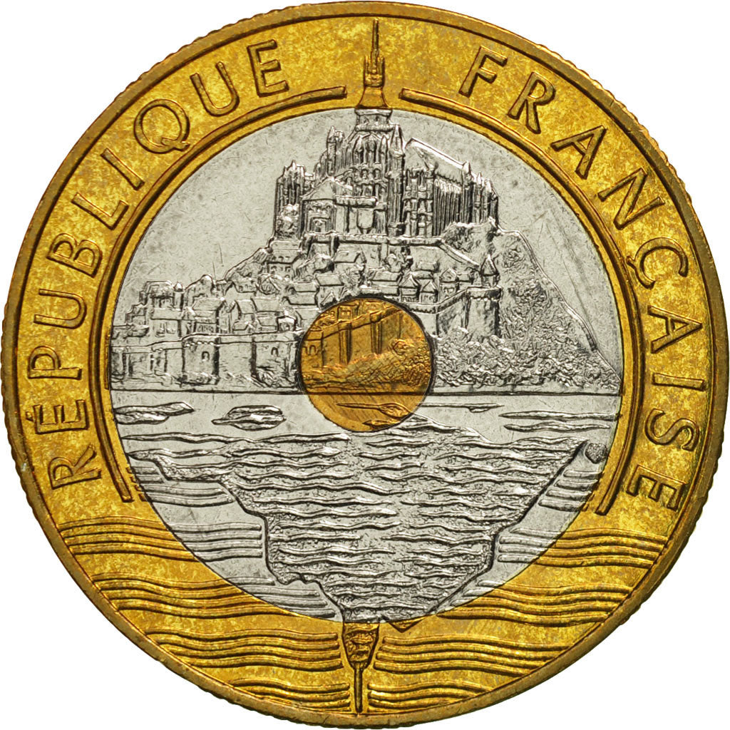 Coin, France, Mont Saint Michel, 20 Francs, 1996, Paris, MS(65-70)