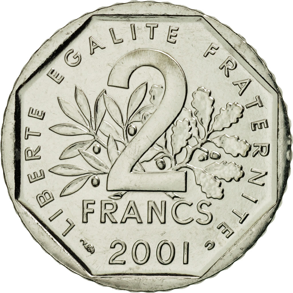 Monnaie, France, Semeuse, 2 Francs, 2001, Paris, FDC, Nickel, KM:942.2