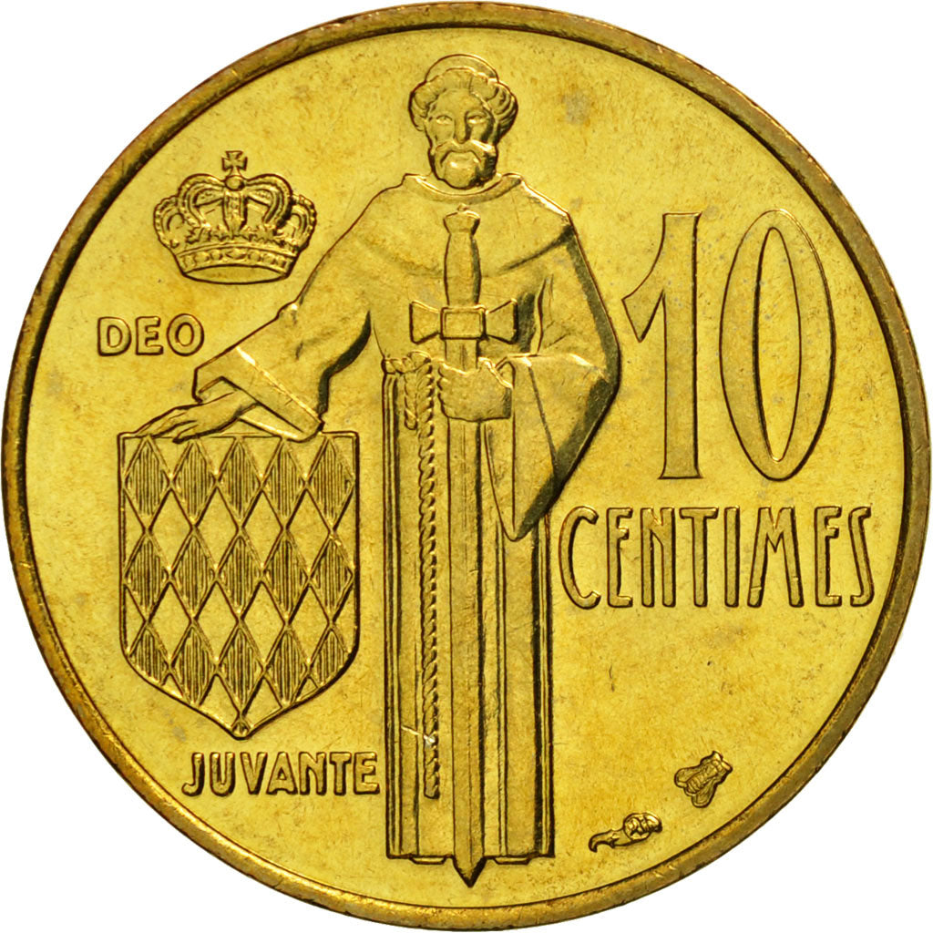 Coin, Monaco, Rainier III, 10 Centimes, 1995, Paris, MS(65-70), Aluminum-Bronze