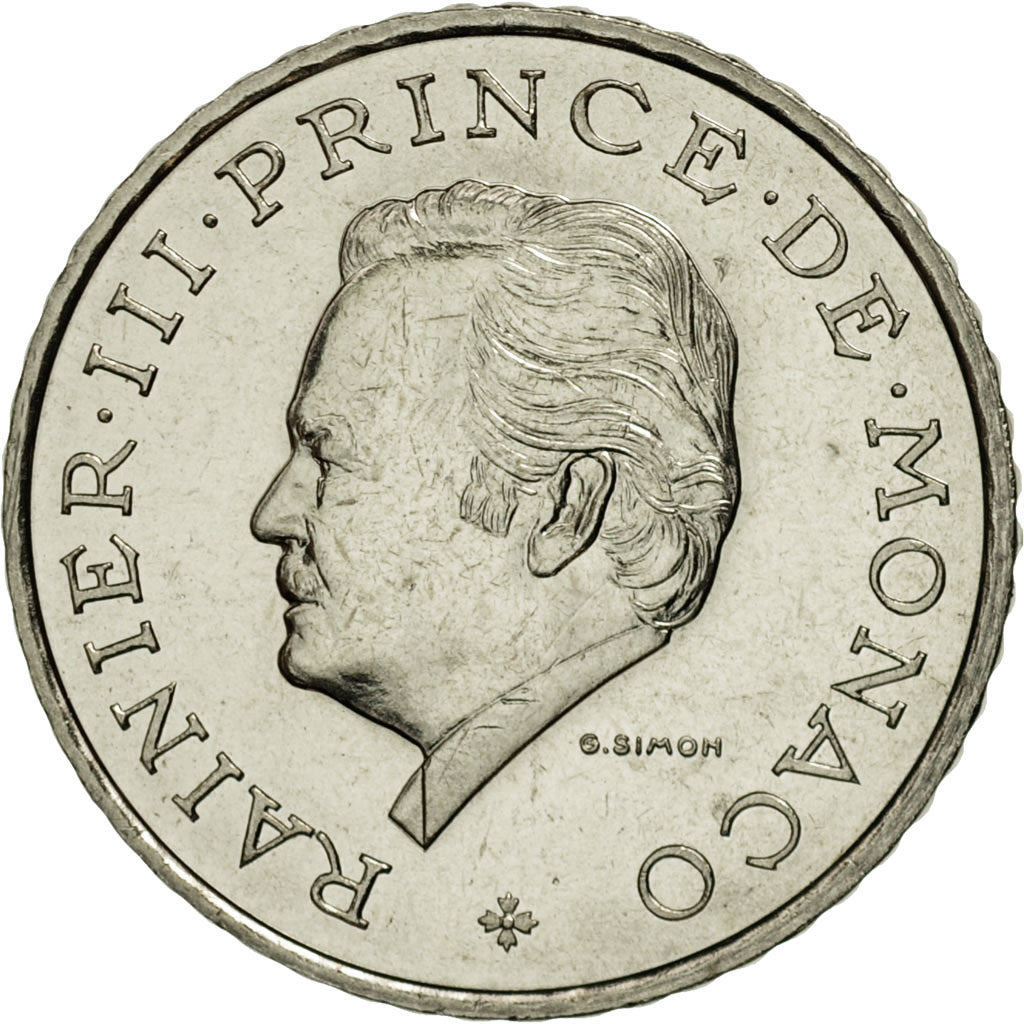 Monaco, Rainier III, 2 Francs, 1995, Paris, MS(65-70), Nickel, KM:166