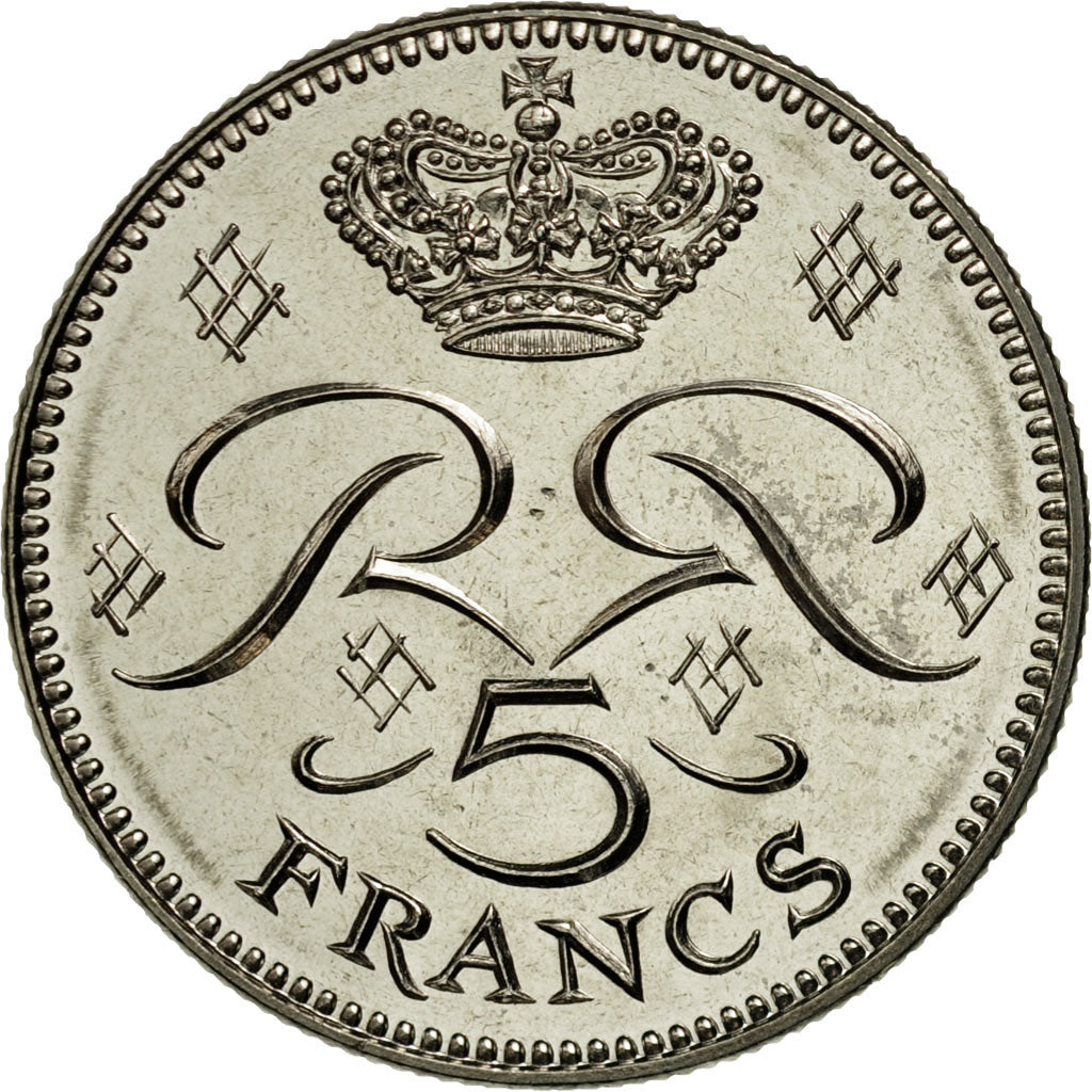 Coin, Monaco, Rainier III, 5 Francs, 1995, Paris, MS(65-70), Copper-nickel