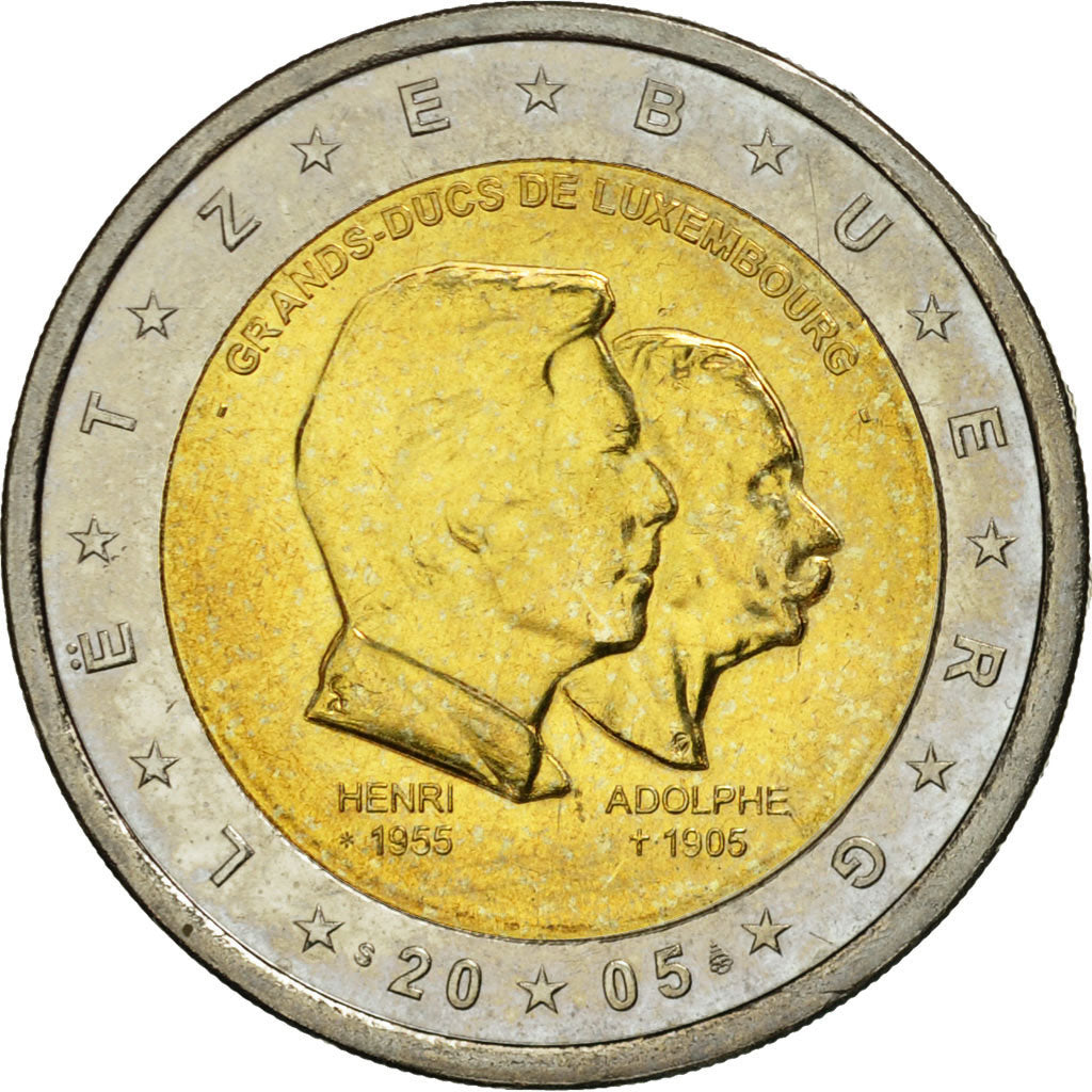Luxemburg, 2 Euro, Grands Ducs de Luxembourg, 2005, UNZ, Bi-Metallic