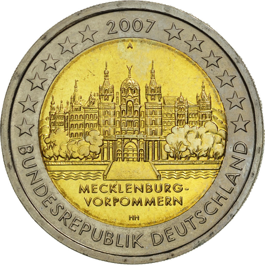 Deutschland, 2 Euro, 2007, UNZ, Bi-Metallic