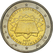 Finlande, 2 Euro, Traité de Rome 50 ans, 2007, SPL, Bi-Metallic