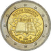 Belgia, 2 Euro, Traité de Rome 50 ans, 2007, MS(63), Bimetaliczny