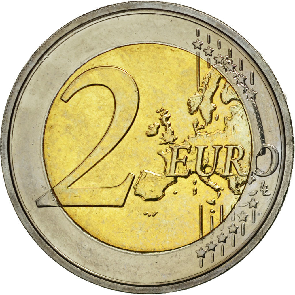 Belgium, 2 Euro, Traité de Rome 50 ans, 2007, MS(63), Bi-Metallic
