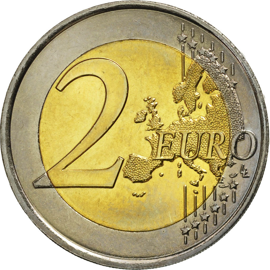Luxembourg, 2 Euro, Traité de Rome 50 ans, 2007, MS(63), Bi-Metallic