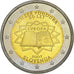 Slovenia, 2 Euro, Traité de Rome 50 ans, 2007, MS(63), Bi-Metallic