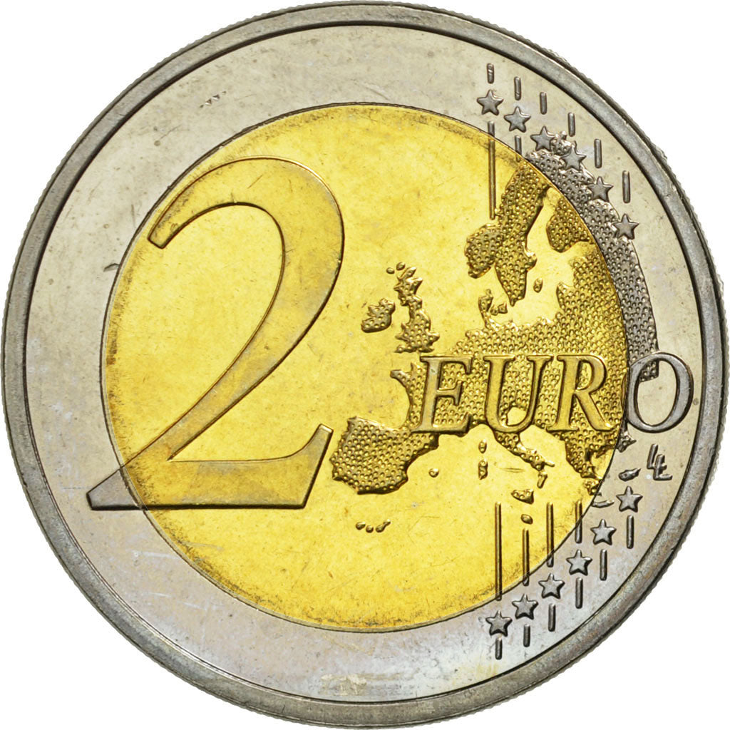 Slovenia, 2 Euro, Traité de Rome 50 ans, 2007, MS(63), Bi-Metallic