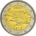 Finland, 2 Euro, Indépendance, 2007, MS(63), Bi-Metallic
