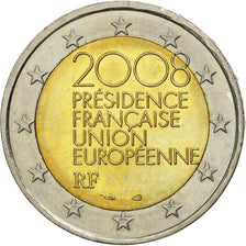 Monnaie, France, 2 Euro, Présidence Française Union Européenne, 2008, SPL