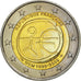 Coin, France, 2 Euro, 10 Jahre Euro, 2009, MS(63), Bi-Metallic