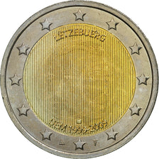 Luxembourg, 2 Euro, 10 Jahre Euro, 2009, MS(63), Bi-Metallic