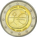 Cyprus, 2 Euro, 10 Jahre Euro, 2009, MS(63), Bi-Metallic