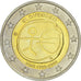 Slovaquie, 2 Euro, 10 Jahre Euro, 2009, SPL, Bi-Metallic