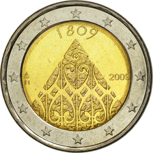 Finland, 2 Euro, 200 birthday, 2009, MS(63), Bi-Metallic