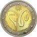 Portugal, 2 Euro, Jogos da lusofiona lisboa, 2009, MS(63), Bi-Metallic