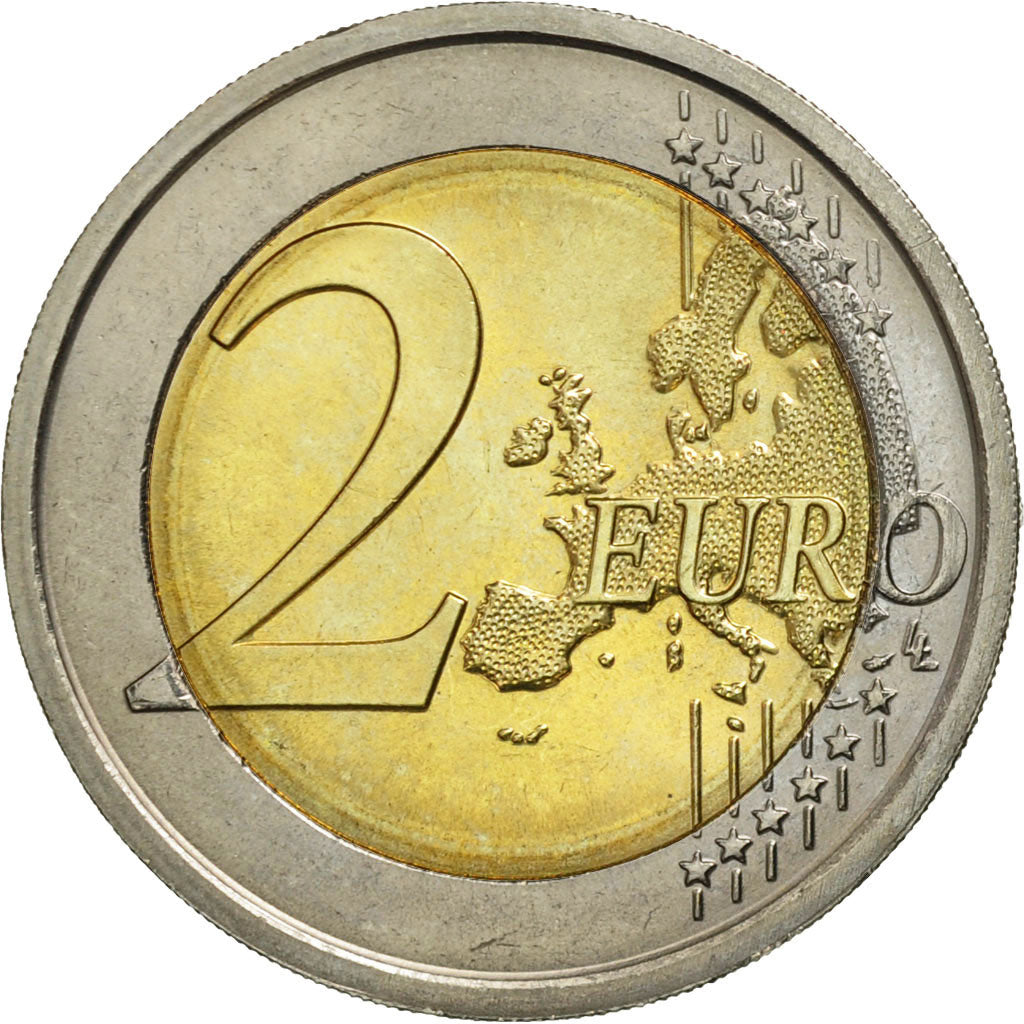 Italy, 2 Euro, Louis Braille, 2009, MS(63), Bi-Metallic