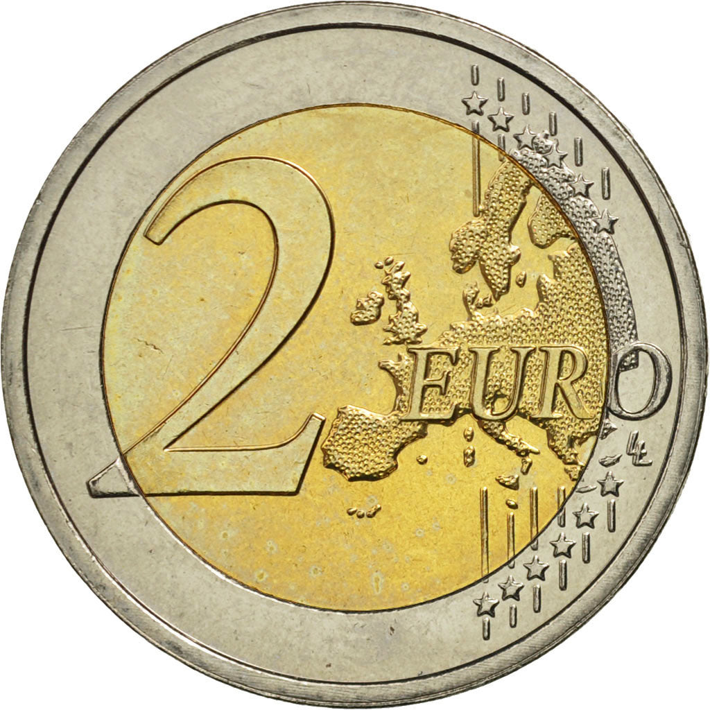 Luxembourg, 2 Euro, Grand-Duc Henri, 2010, MS(63), Bi-Metallic