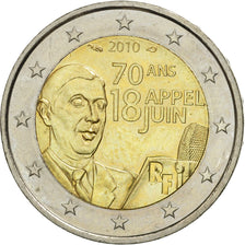 France, 2 Euro, Appel du 18 Juin 1940, 2010, SPL, Bi-Metallic