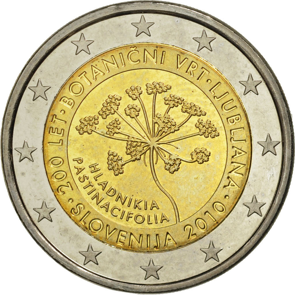 Slovenia, 2 Euro, Ljubljana, 2010, MS(63), Bi-Metallic
