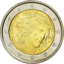 San Marino, 2 Euro, Sandro Botticelli, 2010, MS(63), Bi-Metallic