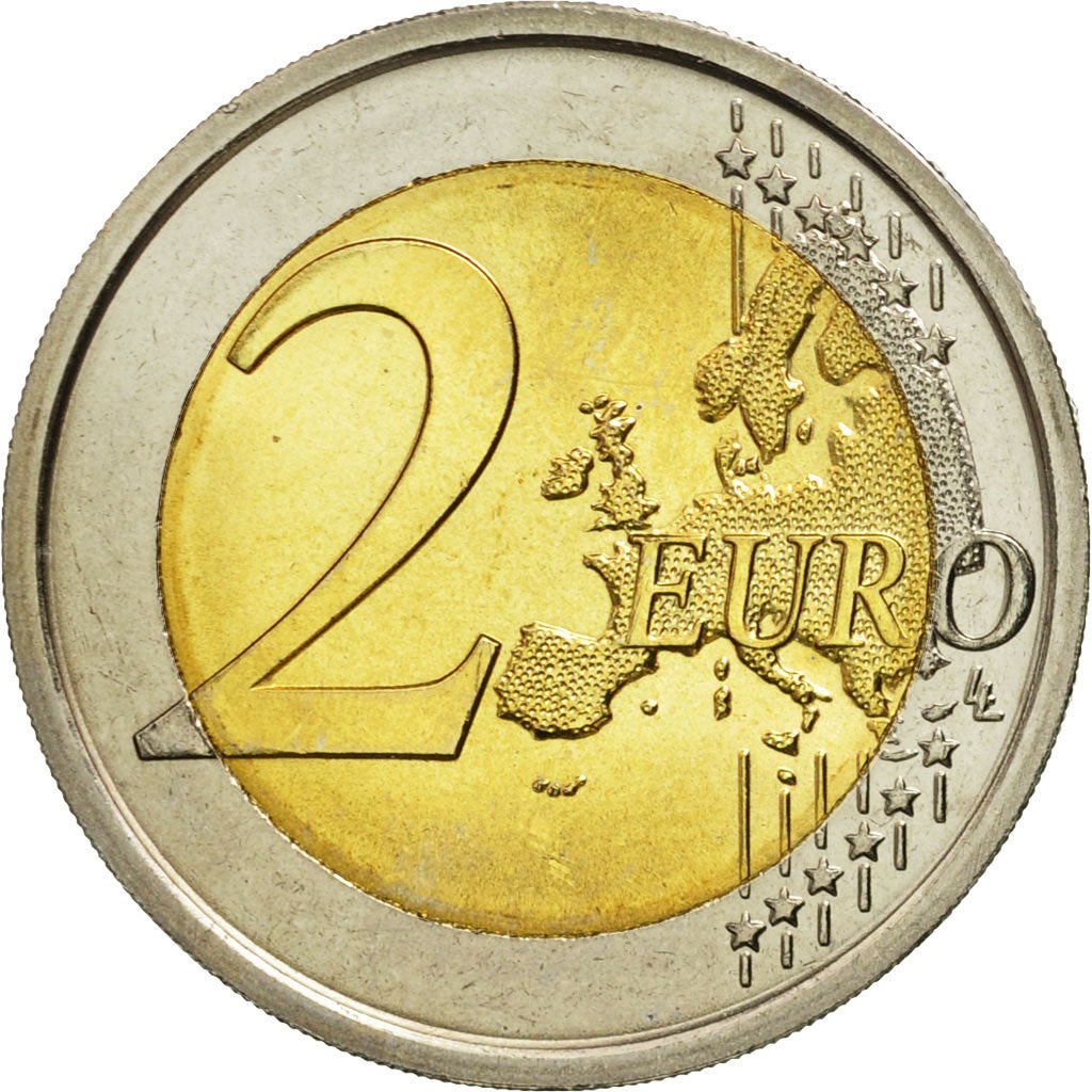 San Marino, 2 Euro, Sandro Botticelli, 2010, MS(63), Bi-Metallic