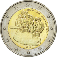 Malta, 2 Euro, Self-Government 1921, 2013, SPL, Bi-metallico
