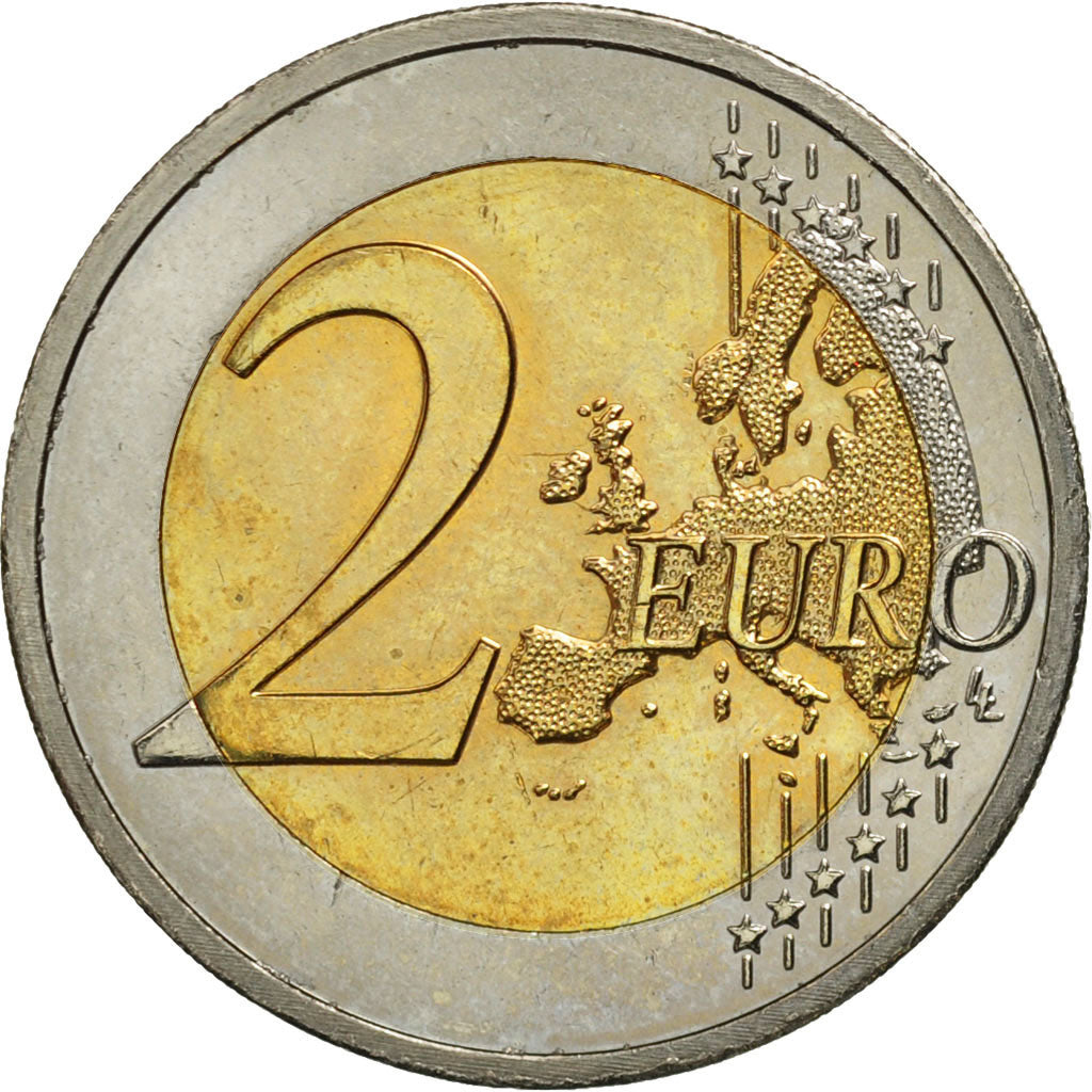Netherlands, 2 Euro, Eloge de la Folie, 2011, MS(63), Bi-Metallic