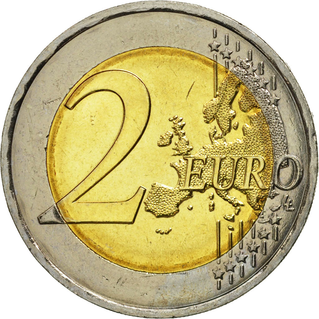 Monaco, 2 Euro, Albert II, Charlene Wittstock, 2011, MS(63), Bi-Metallic