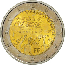France, 2 Euro, Fête Musique, 2011, SPL, Bi-Metallic