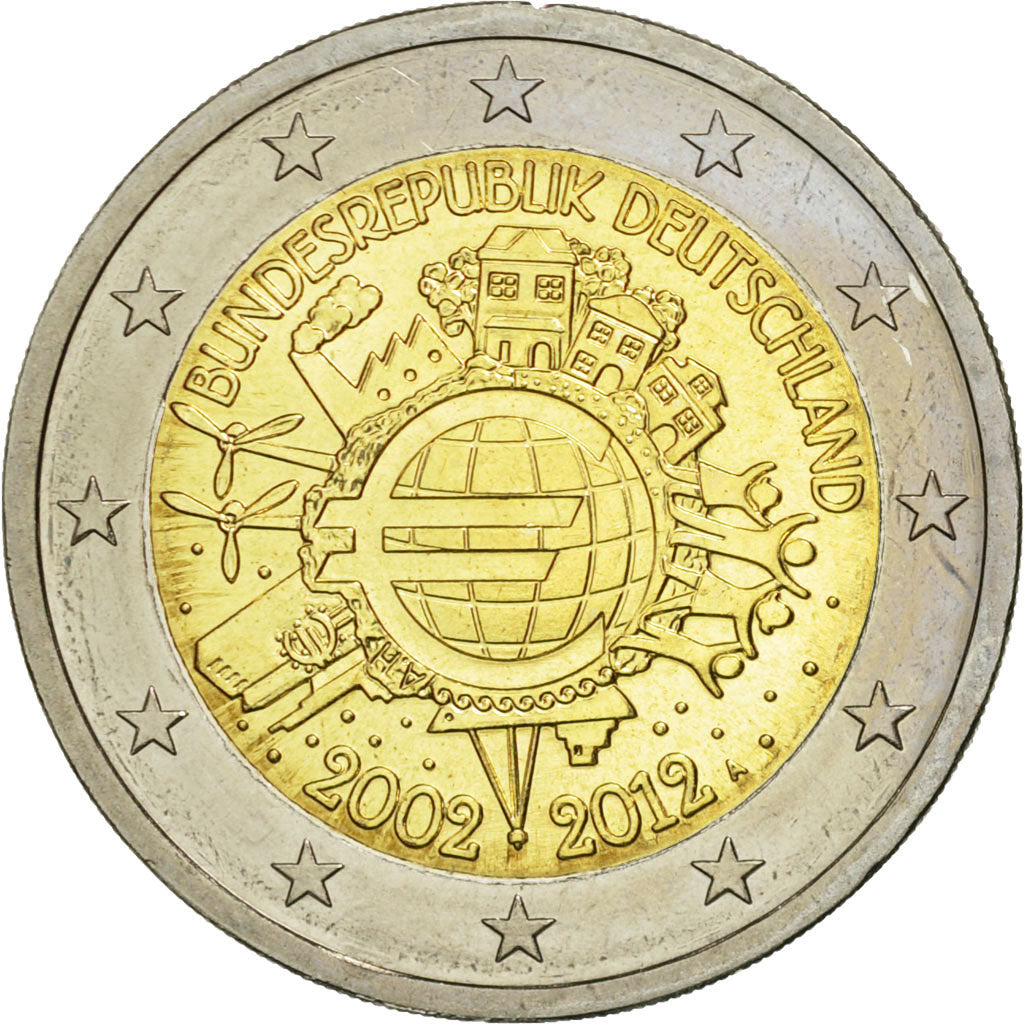 Germany, 2 Euro, €uro 2002-2012, 2012, MS(63), Bi-Metallic