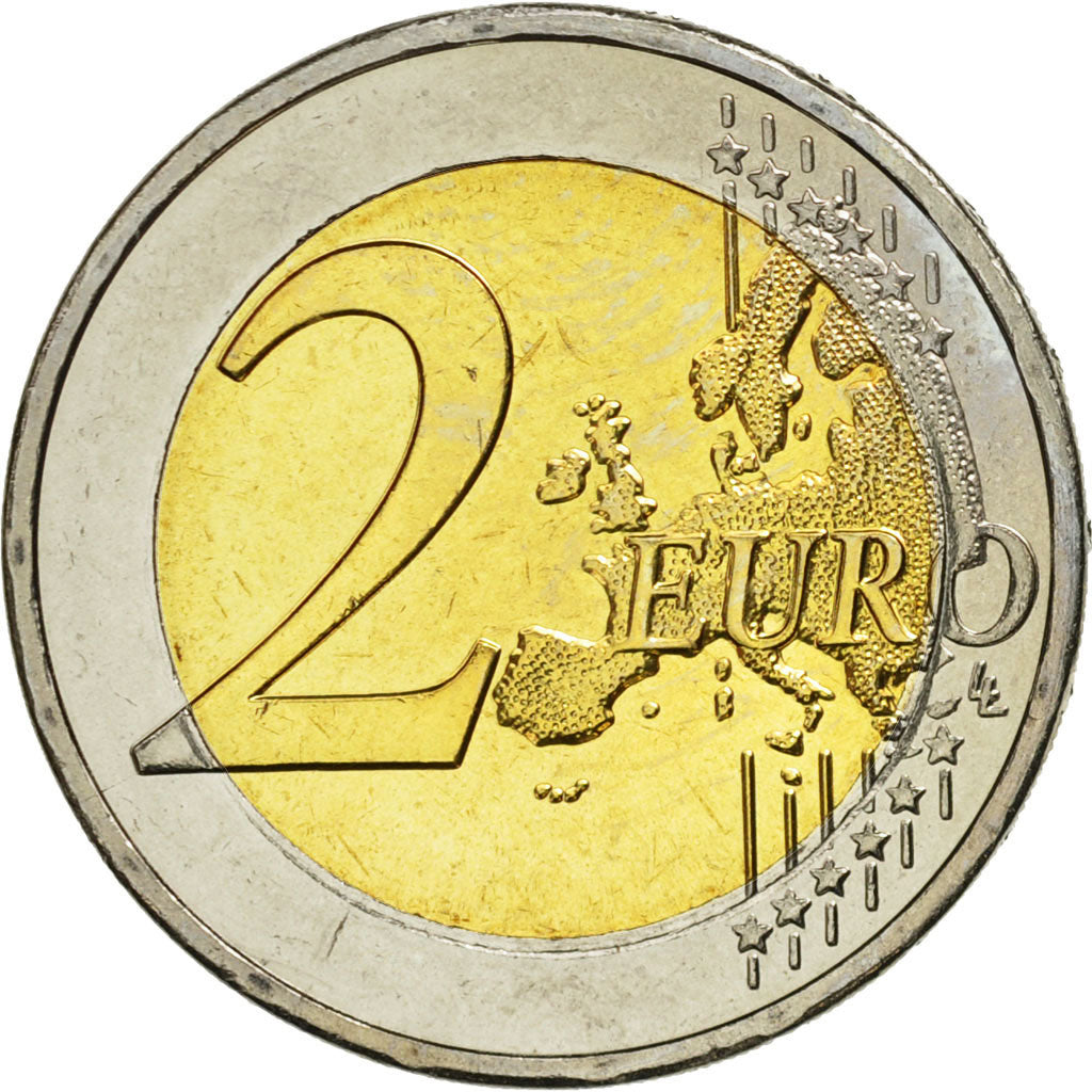 Grecja, 2 Euro, €uro 2002-2012, 2012, MS(63), Bimetaliczny