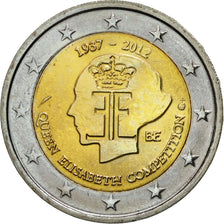 Belgium, 2 Euro, Queen Elisabeth, 2012, MS(63), Bi-Metallic